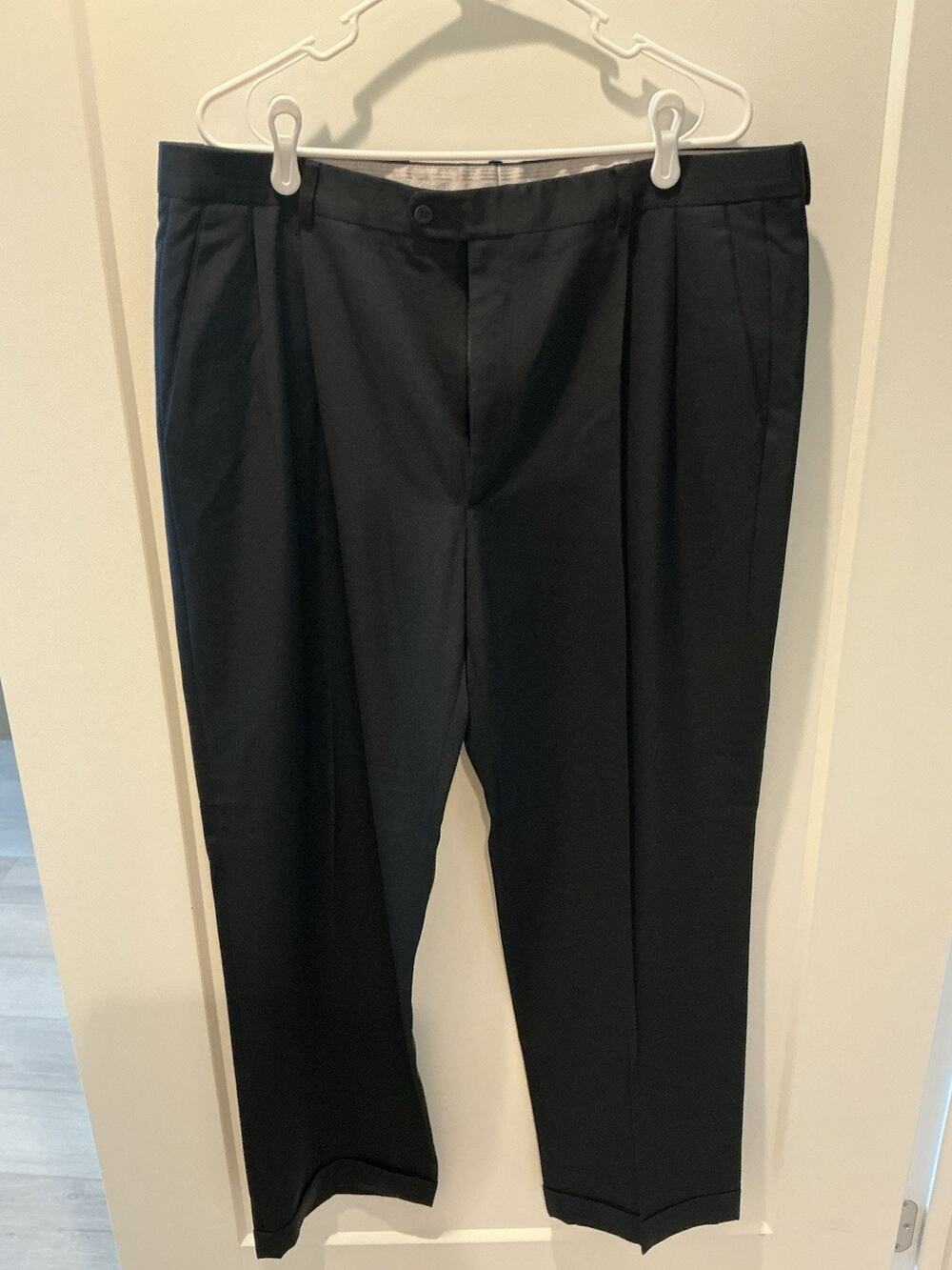 Zanella Men’s Wool Bennett Dress Pants Black Size 38